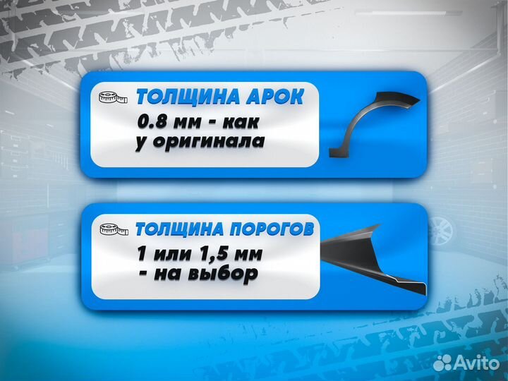 Ремонтные пороги и арки для Ваз LADA Богородицк