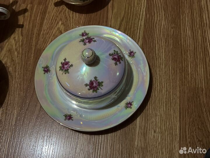 Масленка фарфор ссср,фарфор из гдр