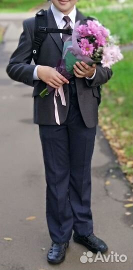 Пиджак школьный на мальчика рост 136-138