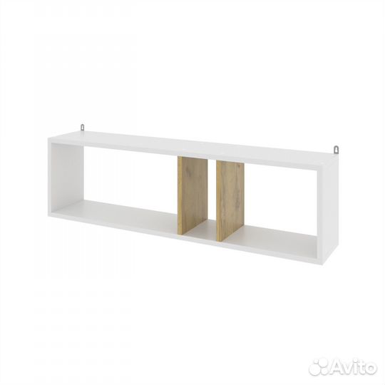 Полка настенная High Line, 100х19х28см, белый + д