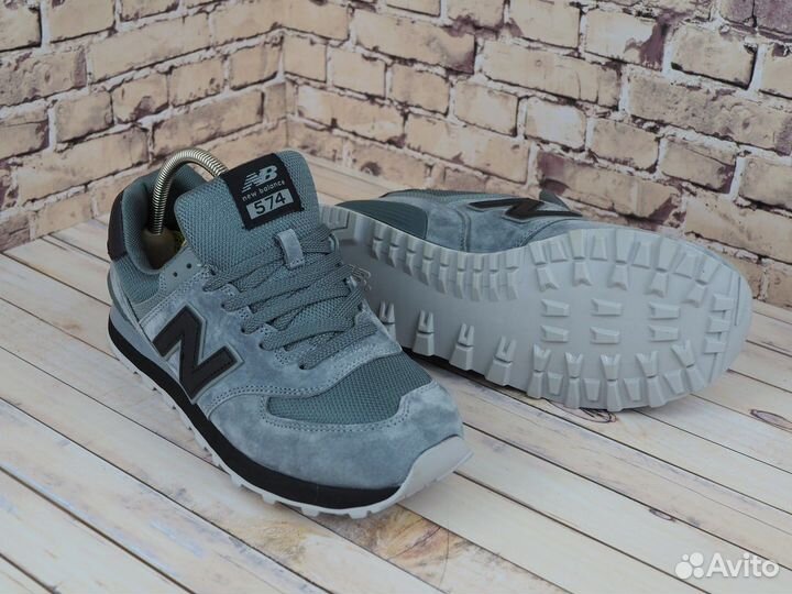 Мужские кроссовки NEW balance 574 серые