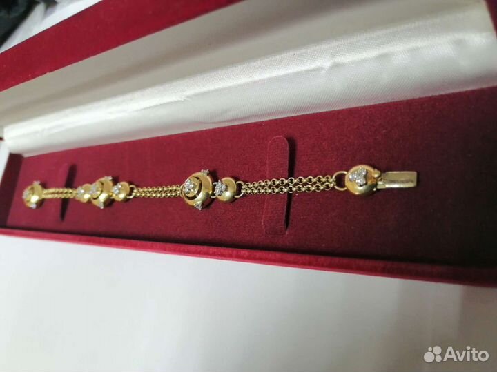 Шикарный браслет с бриллиантами 750 пробы обмен