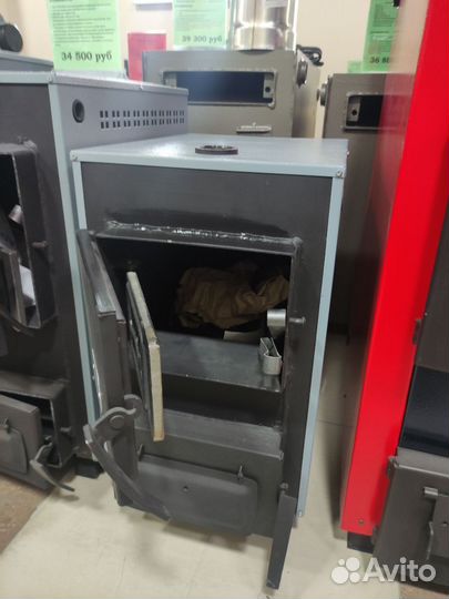 Котел напольный. Уголь. Дрова. Электричество