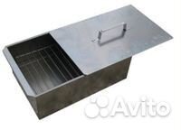 Коптильня 2-х.ярусная малая 420x270x175 (сталь 0,8