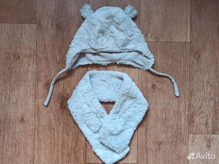 Шапки и варежки на девочку 1-2 года