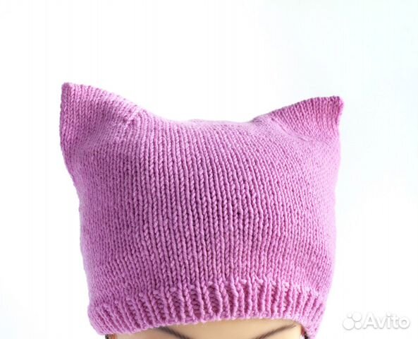 Детская шапка на осень, с ушками, котошапка