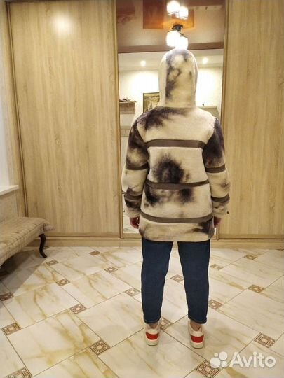 Дубленка натуральная женская размер 42 44