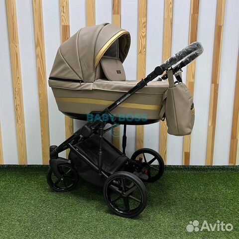 Коляска Adamex Rimini Eco бежевая