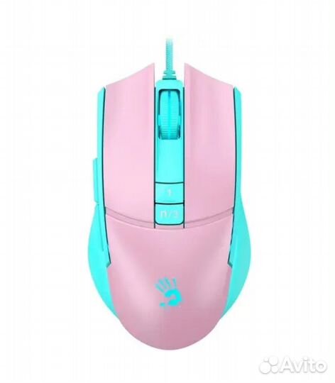 Игровая проводная мышь A4Tech Bloody L65 Max, розо