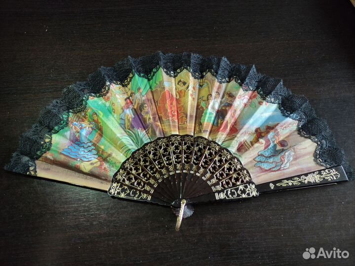 Веер винтаж Испания 60-70 гг
