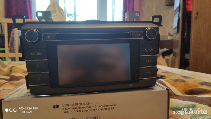 Штатная магнитола на Toyota Rav 4 2015