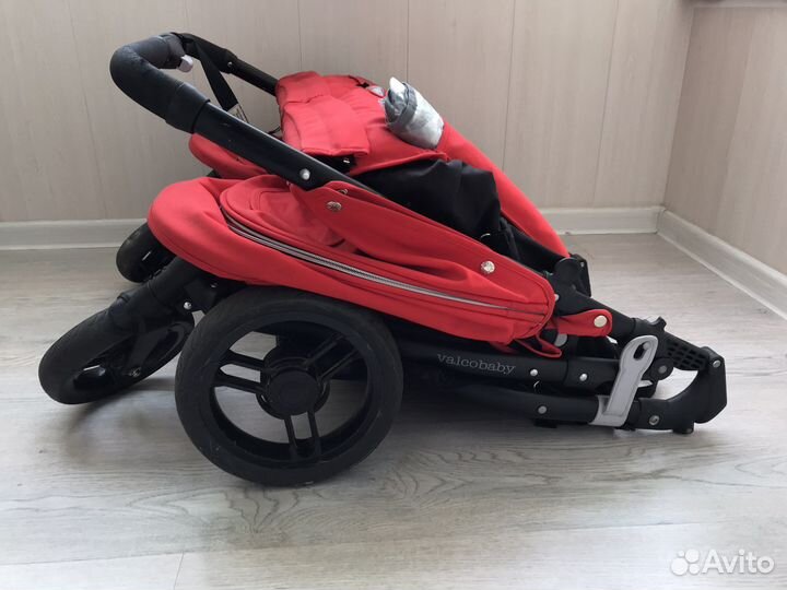 Коляска для двойни Valco Baby Snap Duo Красная