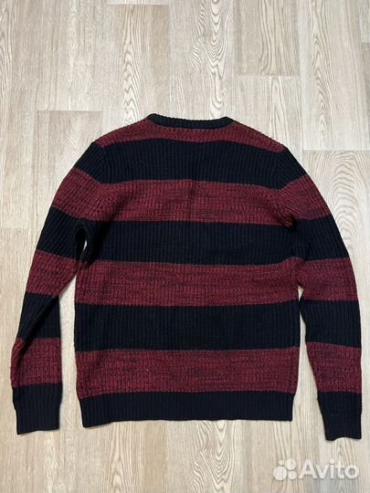 Джемпер красный в полоску vintage kurt cobain