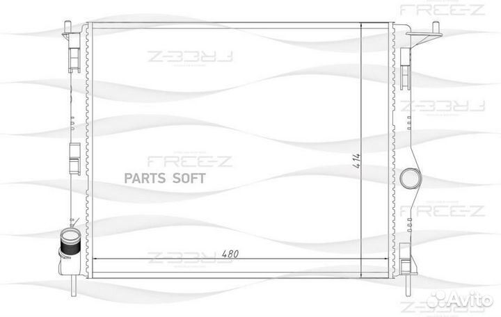 Радиатор охлаждения renault Duster/Logan/Sandero 0