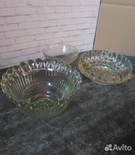 Конфетница стекло СССР