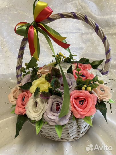 Корзина из конфет