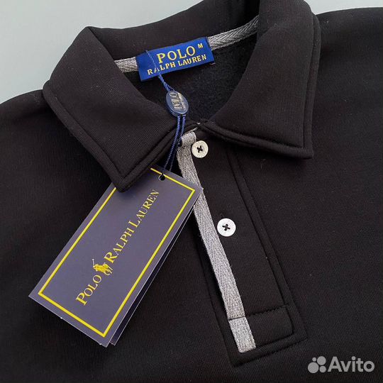 Свитшот Polo ralph lauren на пуговицах с начесом