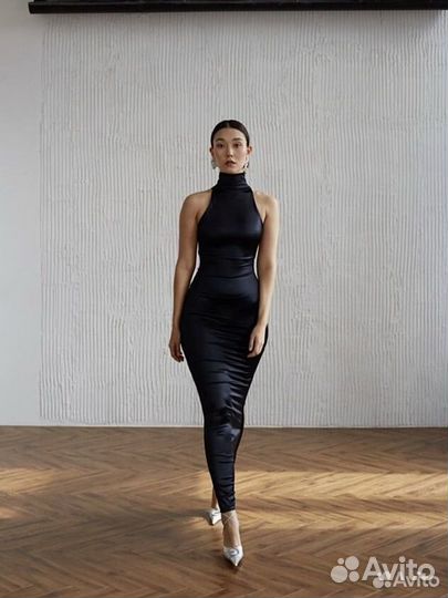 Платье атласное из бифлекса XS-S