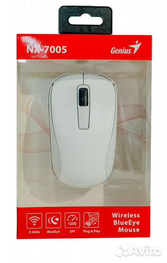 Беспроводная мышь Genius NX-7005 белый