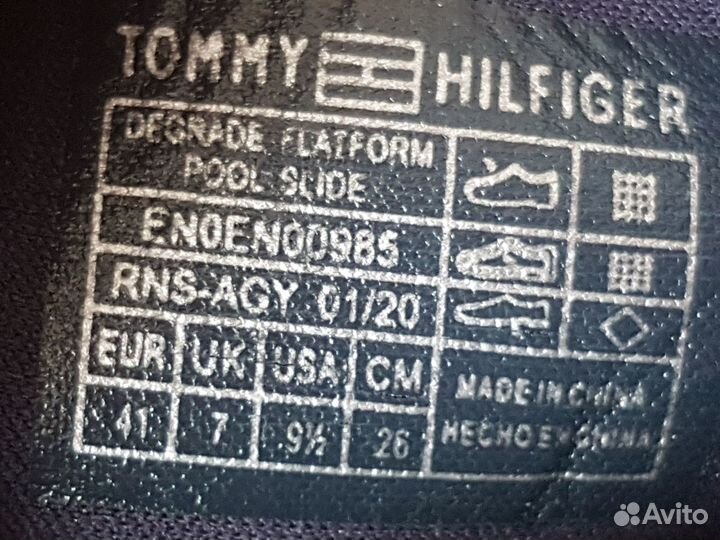 Tommy Jeans шлепанцы 41-42