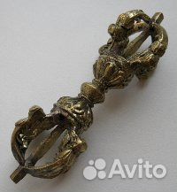 Ваджра(дигуг) буддийский ритуальный предмет бронза