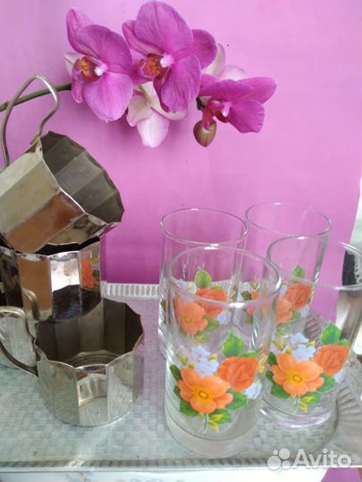 Подстаканники и стаканы. Винтаж СССР