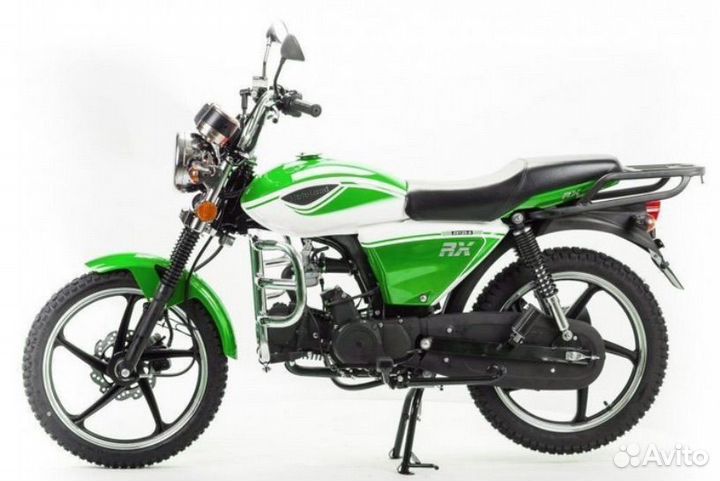 Крыло на мопед переднее Альфа RX зеленое