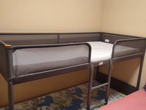 Двухъярусная металлическая кровать Икея в идеально