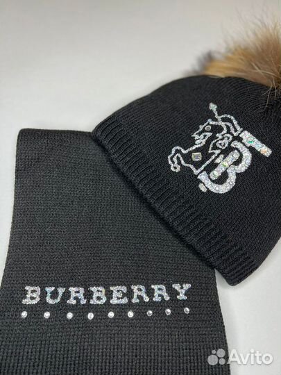 Шапка с шарфом для девочек TB