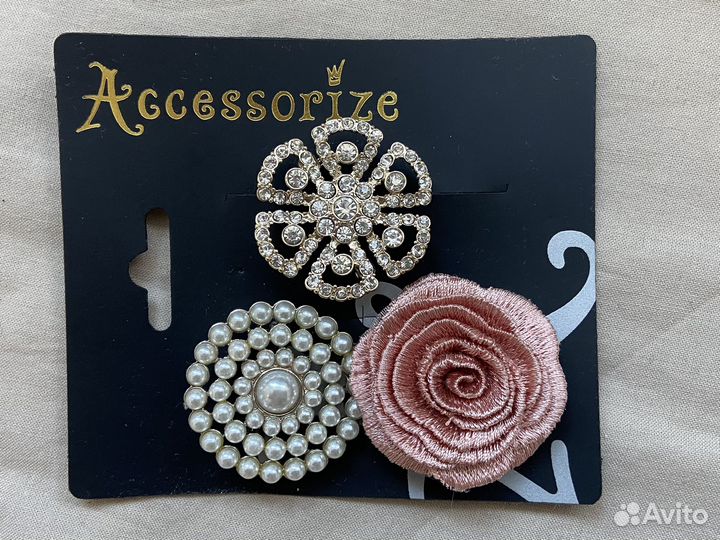 Брошь набор 3шт