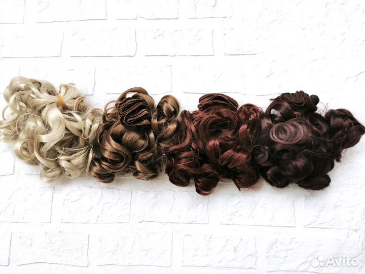 Волосы трессы для текстильных кукол