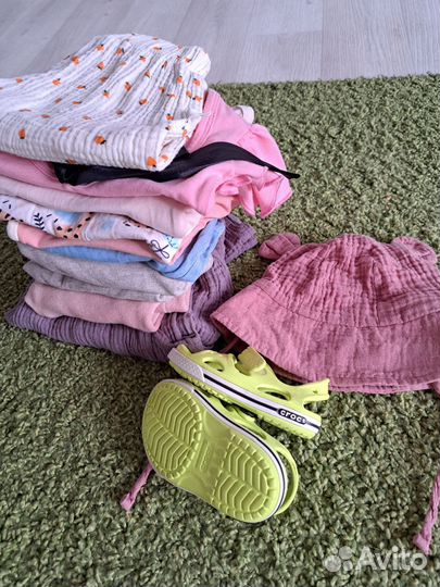 Брендовые вещи пакетом на девочку 74 80