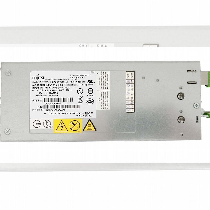 [A3C40090997] Резервный Блок Питания Fujitsu Dps-800gb-1 A 800w