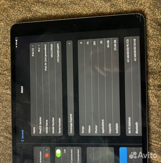 Планшет apple iPad air 3