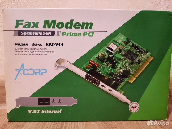Аналоговый модем Acorp sprinter 56k prime