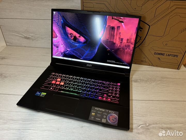 Мощщщный Msi Katana 17 i7/4070RTX 16/1000GB