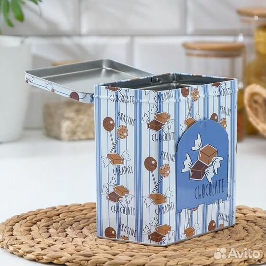 Банка для сыпучих продуктов «Шоколад», 169,517,5 с