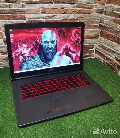 Игровой ноутбук msi 17,3 i7 6 ядер/GTX 1060/12ram