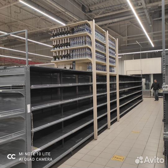 Торговые стеллажи Микрон (темно-серый)