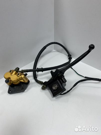 Тормоз передний гидравлический для мопеда