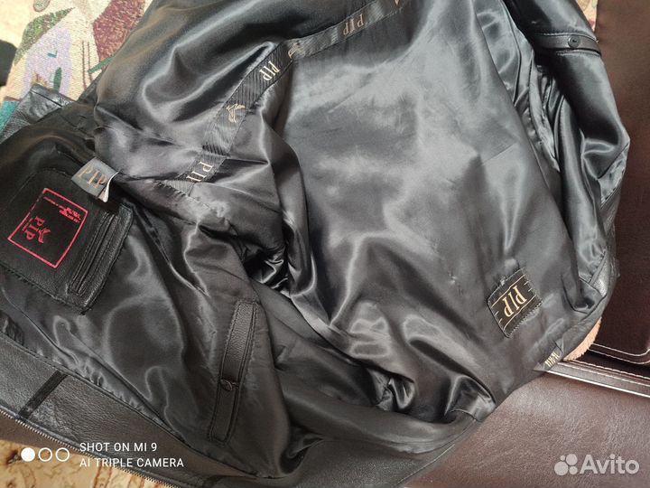 Кожаная куртка мужская