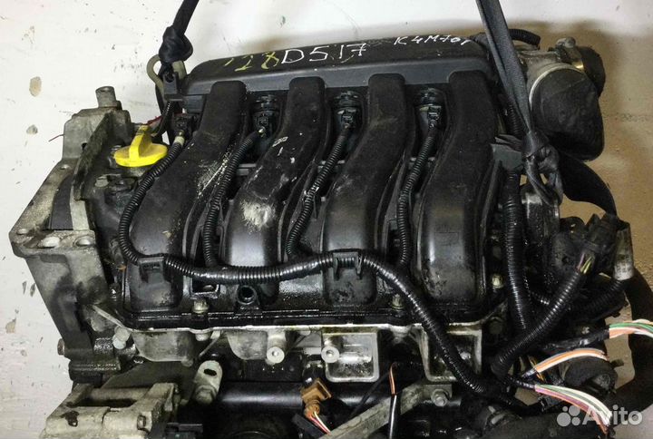 Двигатель Renault Scenic K4m761 1.6 бензин 2005