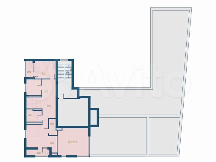 5-к. квартира, 202,4 м², 6/7 эт.