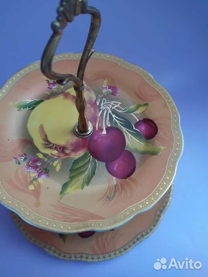 Ваза для фруктов двухъярусная этажерка