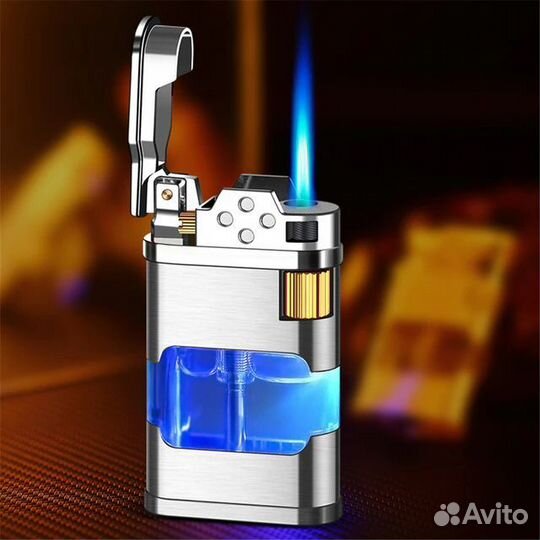 Зажигалка газовая с подсветкой турбо
