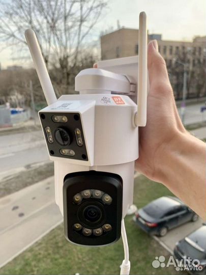 Уличная Wi-Fi камера с двойным объективом