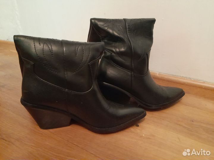 Сапоги женские демисезонные из экокожи