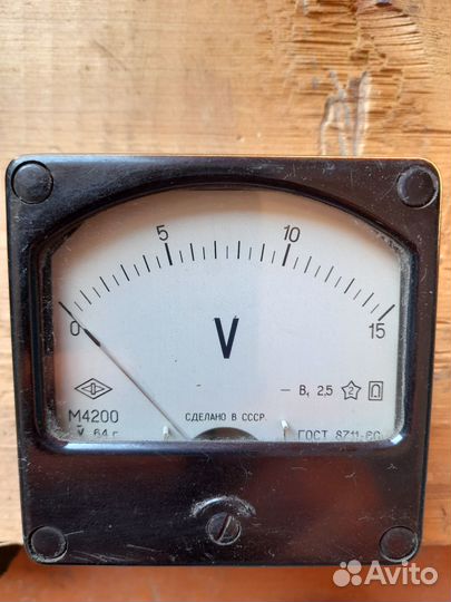 Приборы Амперметр и вольметр и выключатели СССР