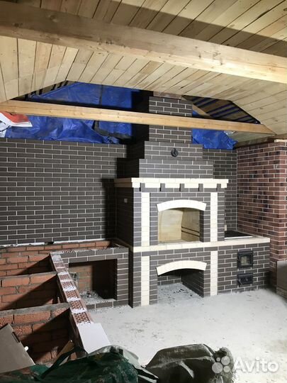 Барбекю, мангалы из кирпича, камин