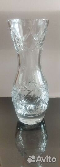 Ваза хрустальная. Алмазная грань. СССР